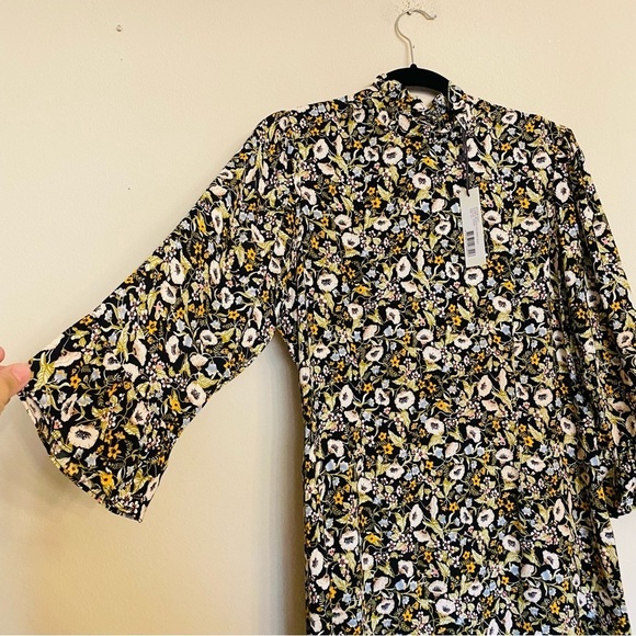 Rolla's Lizzy Elizabeth Meadow Floral Dress Black Size 12 / L Boho Casual NEW - Picture 5 of 16